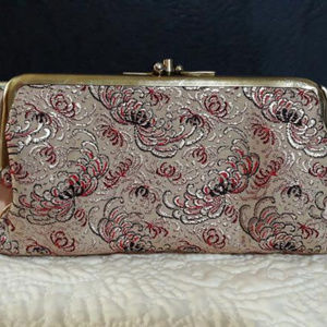 Retro Silk Brocade Lady ChesterfIeld Clutch bag